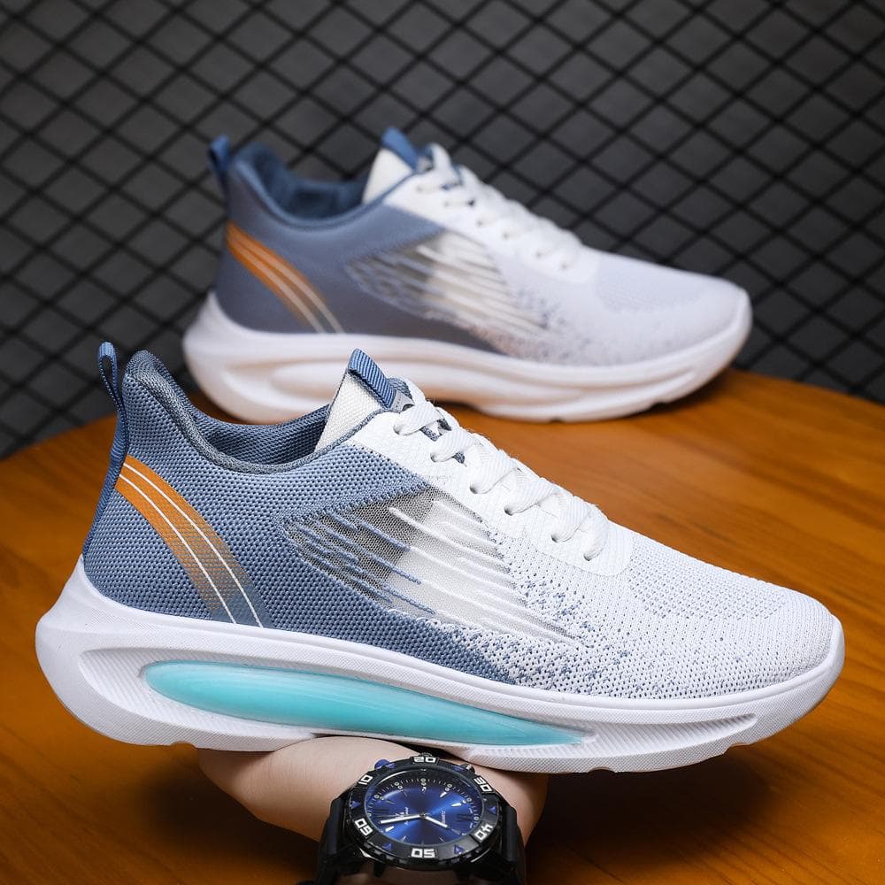 Men's Shoes Spring and Autumn New Men's Flying Weaving Breathable Casual Sports Trend All-match Student Running 44
