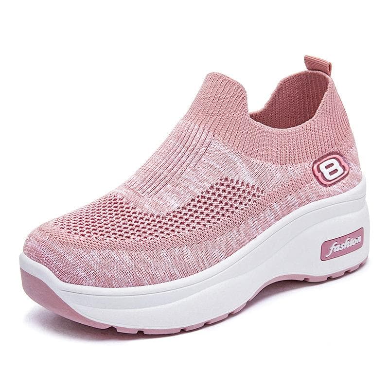 Shoes Women's Spring New Women's Shoes with Inner Height Increase S Breathable Thick-soled Sports Shoes Women 41