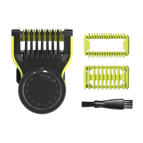 14 Length Adjustable Guide Comb for Philips One Blade QP2520 QP2530 QP2620 QP2630 Electric Trimmer Shaver Attachment Positioning Comb Cleaning green