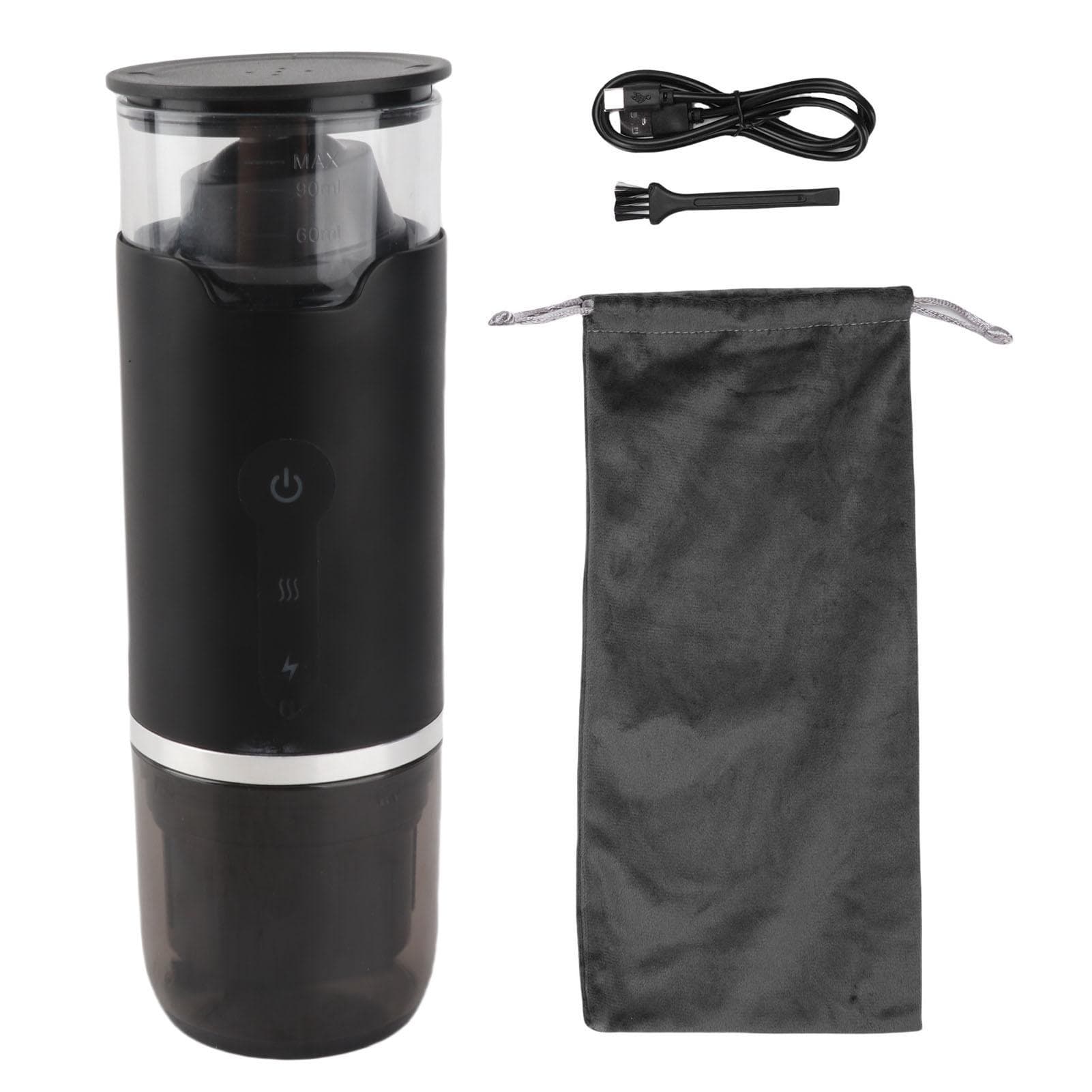 Portable Capsule Coffee Maker Small Travel Car DC12V Automatic Handheld Electric Machine for L(for 6.5-9kg)
