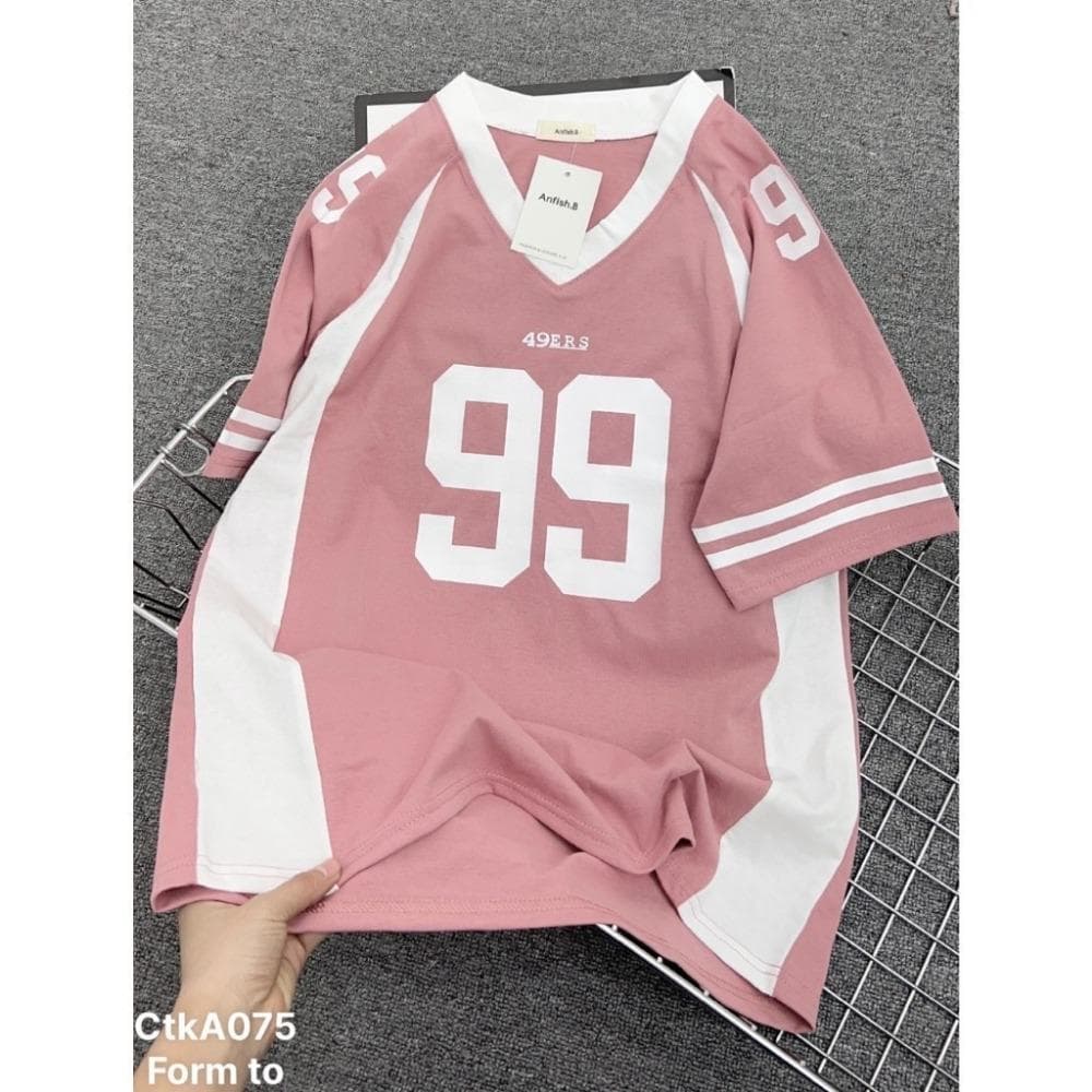 Super sized American style fully sublimated T-shirt for men and women, summer fashion couple V-neck sports cheap couple shirt S