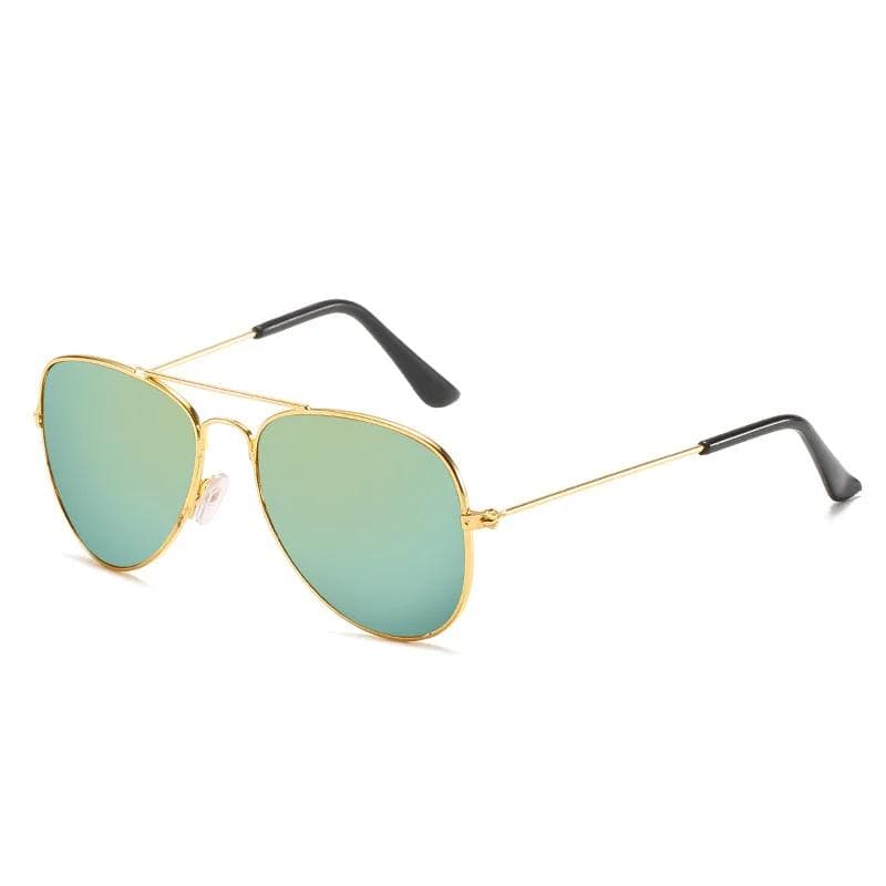 New Kids UV400 Sunglasses Childrens Outdoor Sports Cycling Sun Glasses Girls Boys Pilot Metal Frame Eyewear 1PC