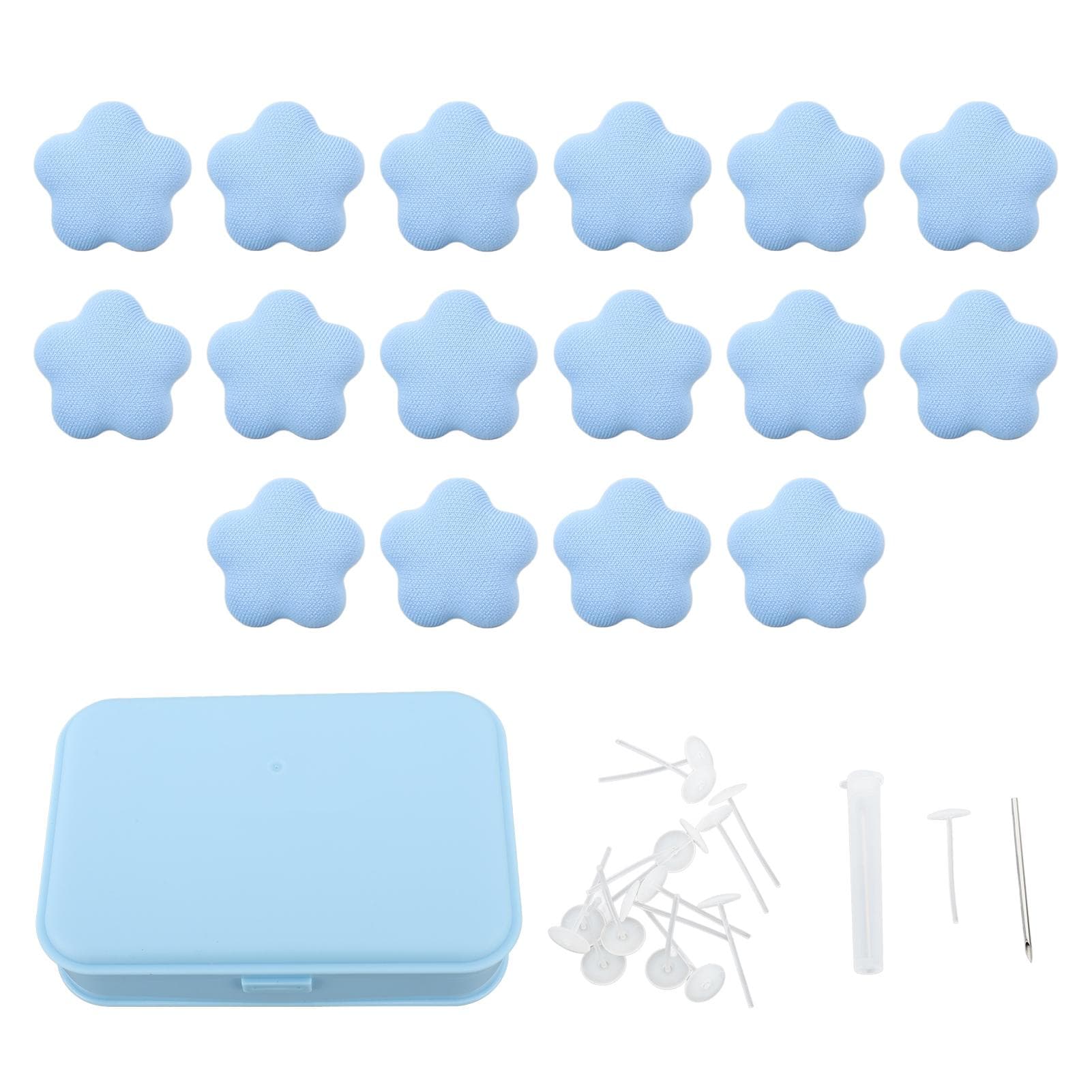 16pcs Duvet Cover Clip Star Shaped Firm Fixing Slip Prevention Detachable Bed Sheet Clip Pin blue
