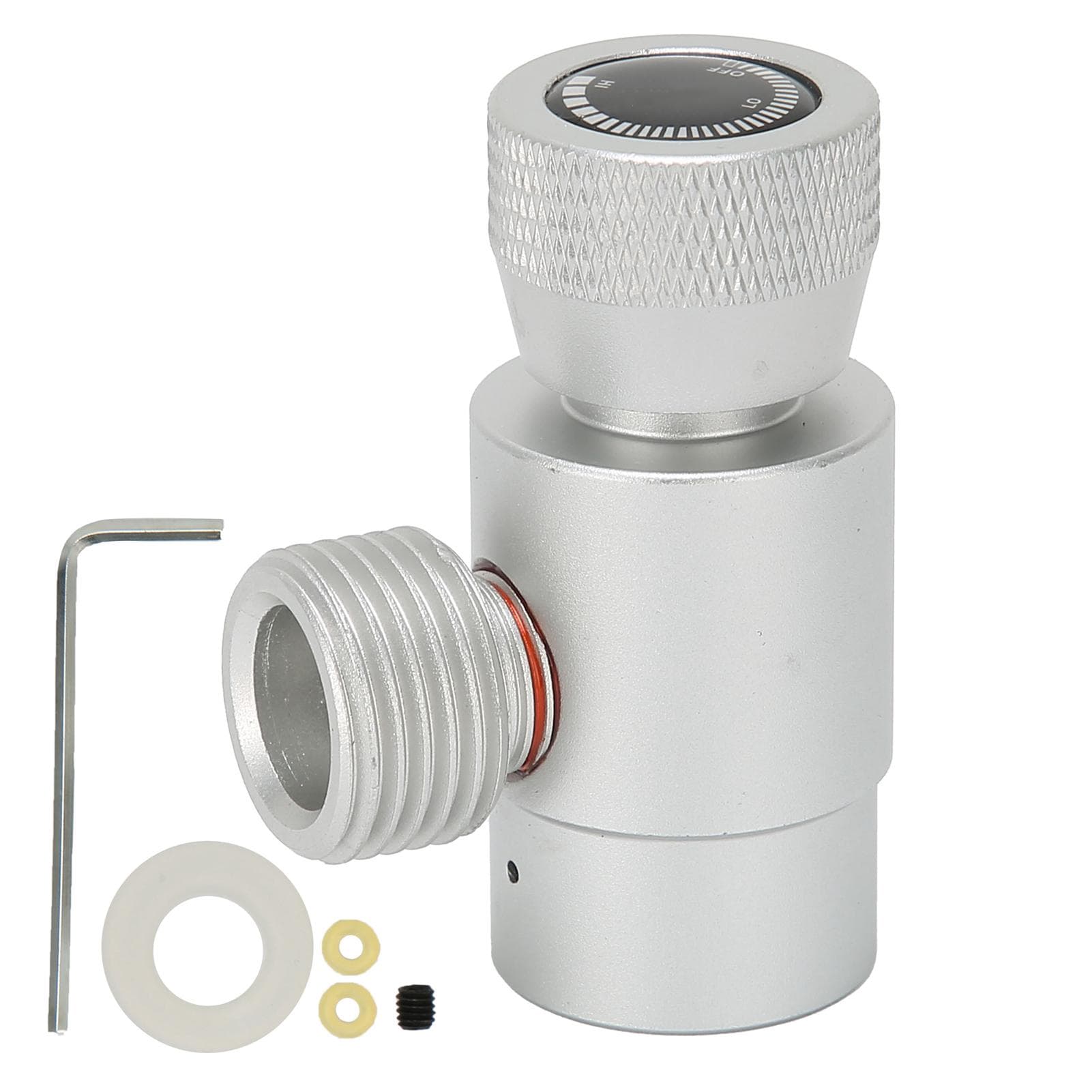 CO2 Refilling Adapter CGA320//TR21-4 Soda Valve Connector ASA Accessories Silver