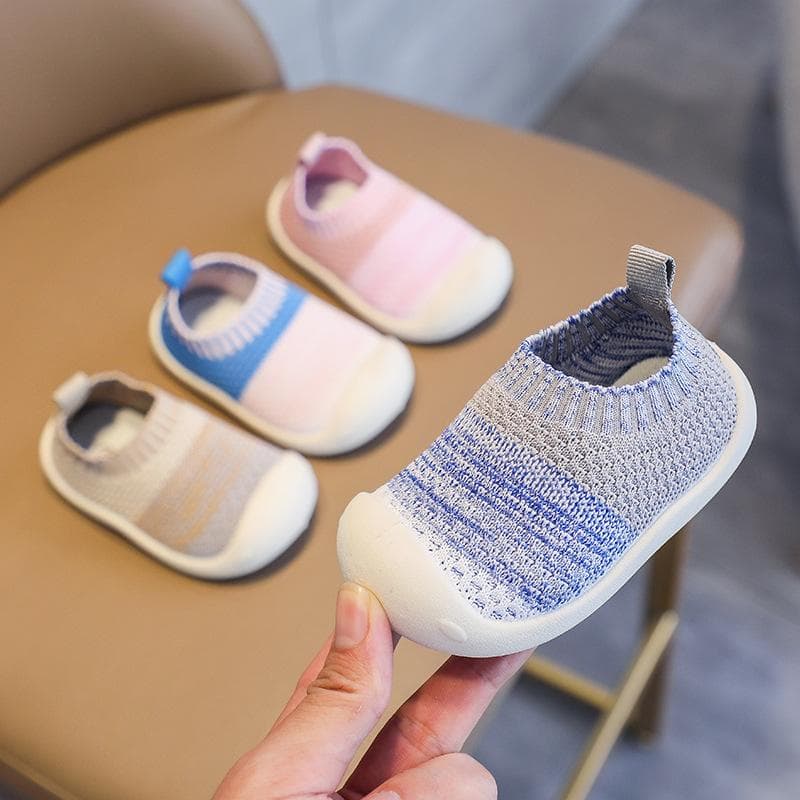 Spring and autumn baby toddler shoes flying woven boy baby shoes non-slip soft bottom 17 Size (53.4mm / 2.1in)