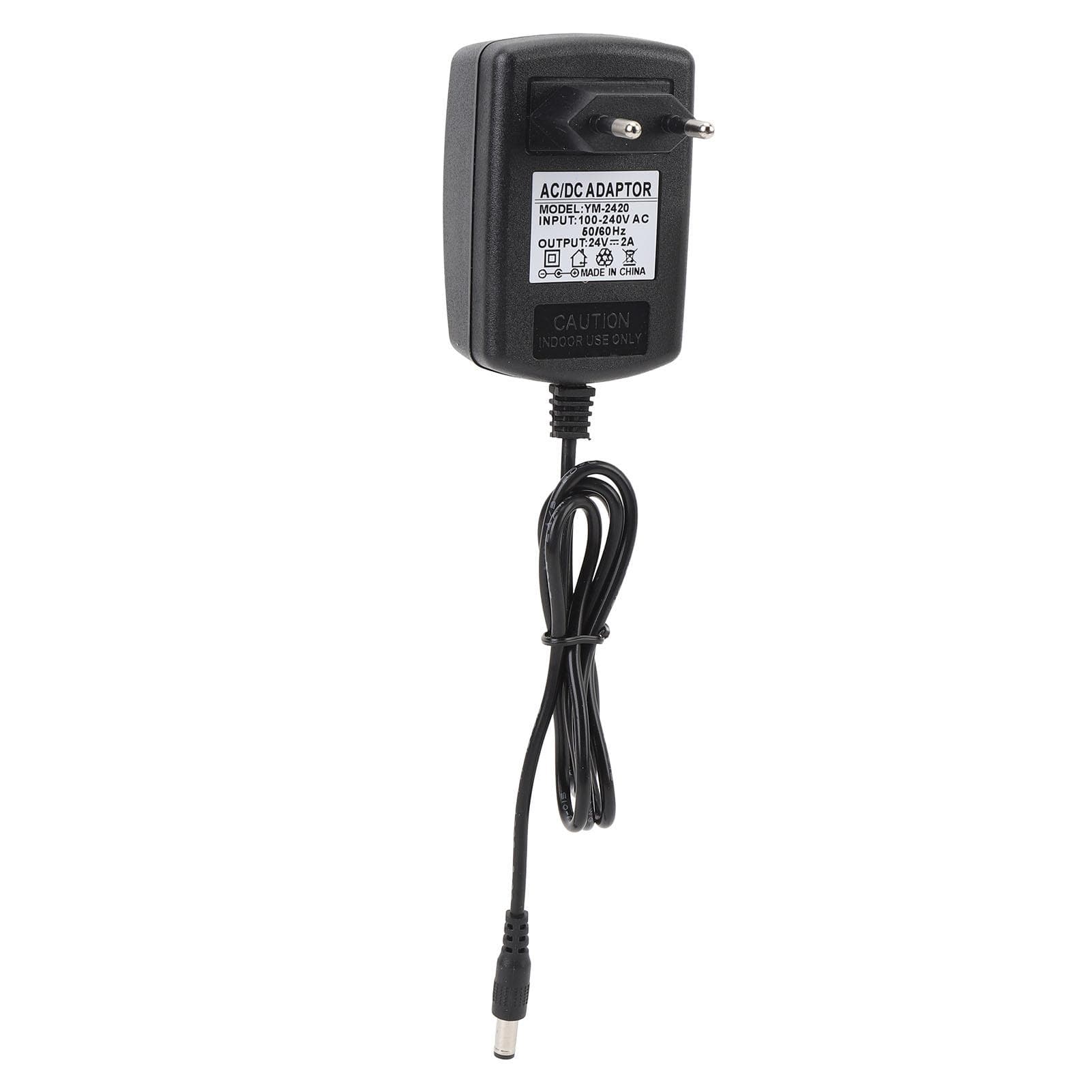 24V 2A DC Power Adapter 5.5x2.5mm Plug 37in Cord Length AC to DC Power Supply Adapter for Speaker