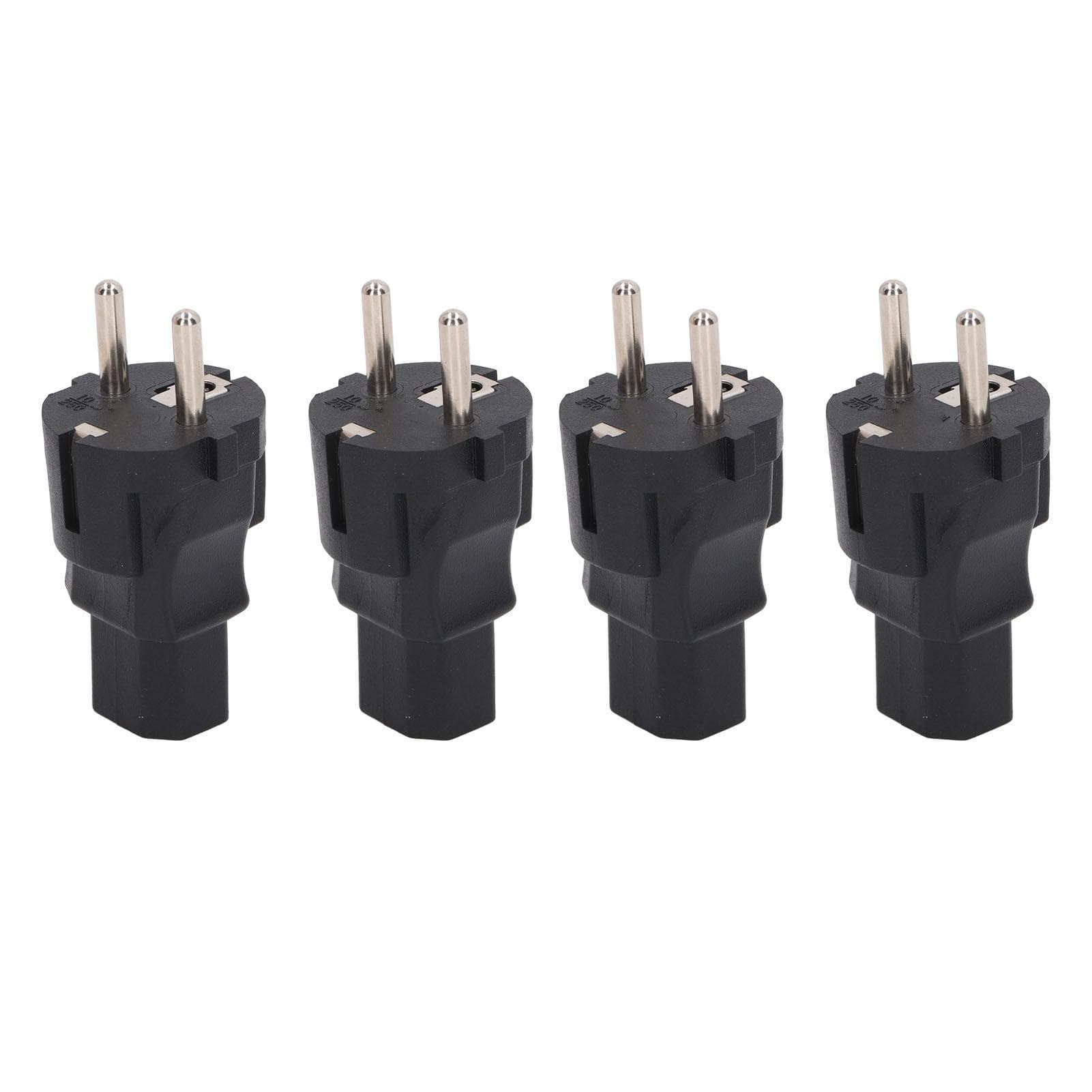 4PCS 2 Slot Plug to IEC320 C13 Power Adapter Professional to C13 Power Plug Adapter for Laptop
