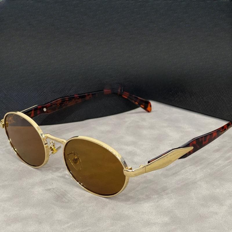 New Korean Style Hip-hop Sunglasses Trendy Oval Frame UV Protection for Outdoor Photography