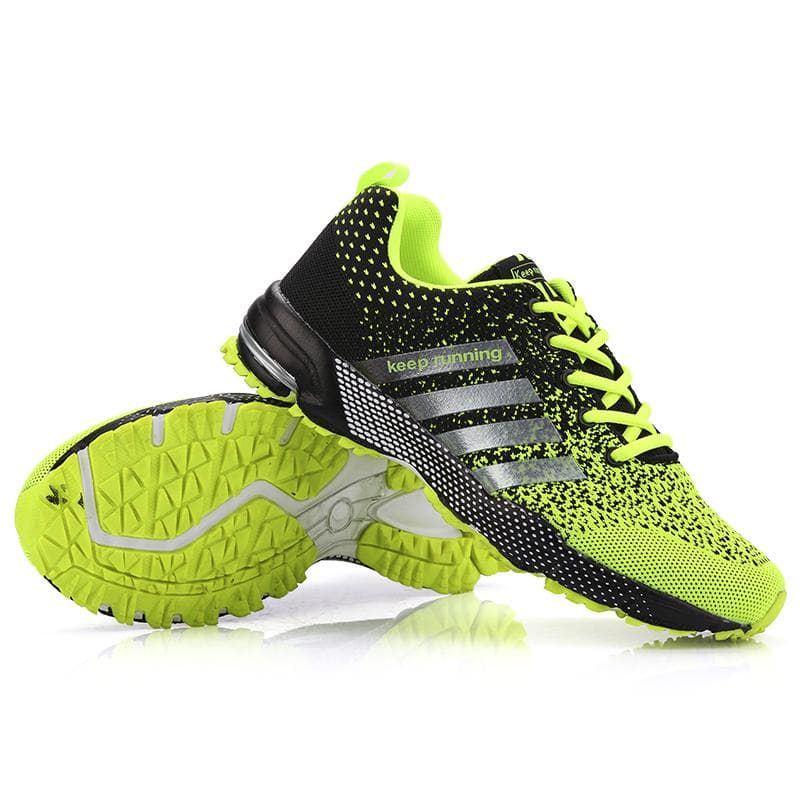 Men's Running Shoes Plus Size 47 Breathable Man Sports Sneakers Lace Up Comfort Casual Walking Shoes Athletic Training Footwear 44 green