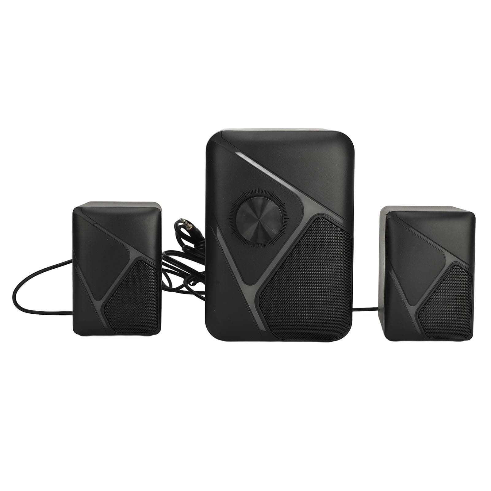USB Powered Desktop Speakers Wired 2.1 Multimedia Speaker System with Subwoofer RGB Light for TV