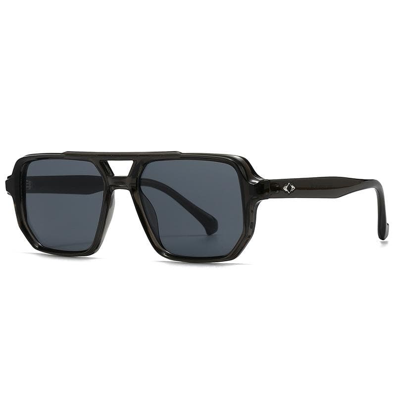 Oversized Vintage Square Sunglasses Women Men Luxury Designer Sun Glasses Punk Flat Top Shades UV400 Protection