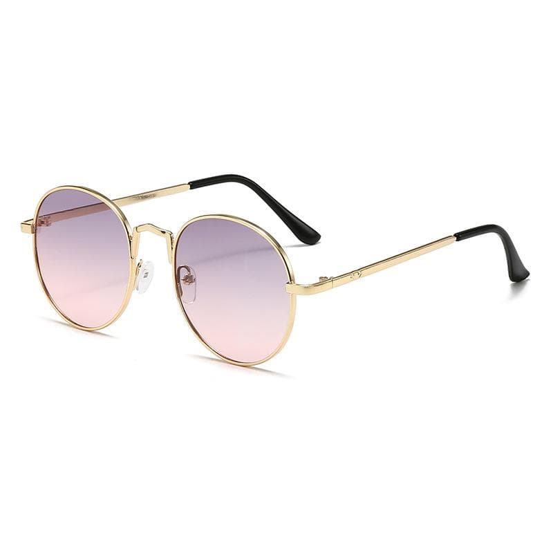 New Retro Round Frame Sunglasses UV400 Protection Classic Men Driving Sun Glasses High End Personalized Eyewear 1PC
