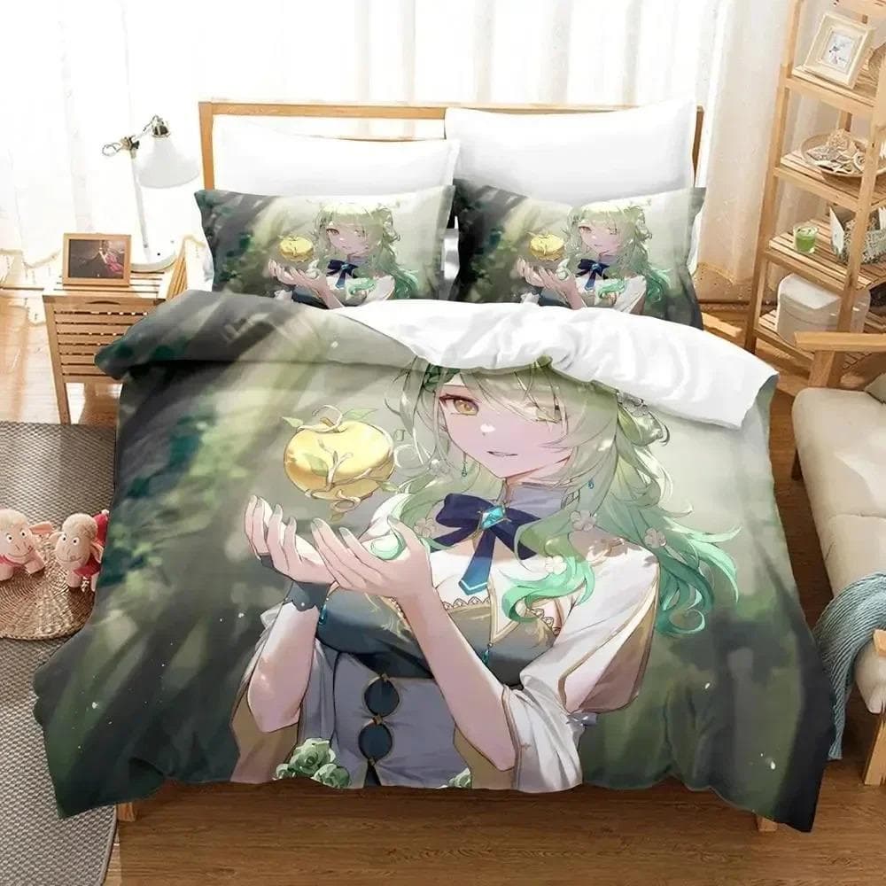 3DAnime Ceres Fauna Ch. hololive-EN Bedding Set Duvet Cover Bed Set Quilt Cover Pillowcase Comforter king Queen Size Boys Adult 70x133cm 2pcs