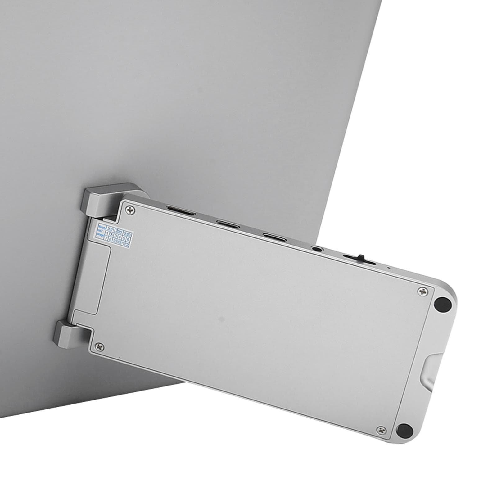 Portable Monitor 16.1in FHD 1080P Type C Port Plug and Play Ultra Slim External Mobile Screen for US Plug