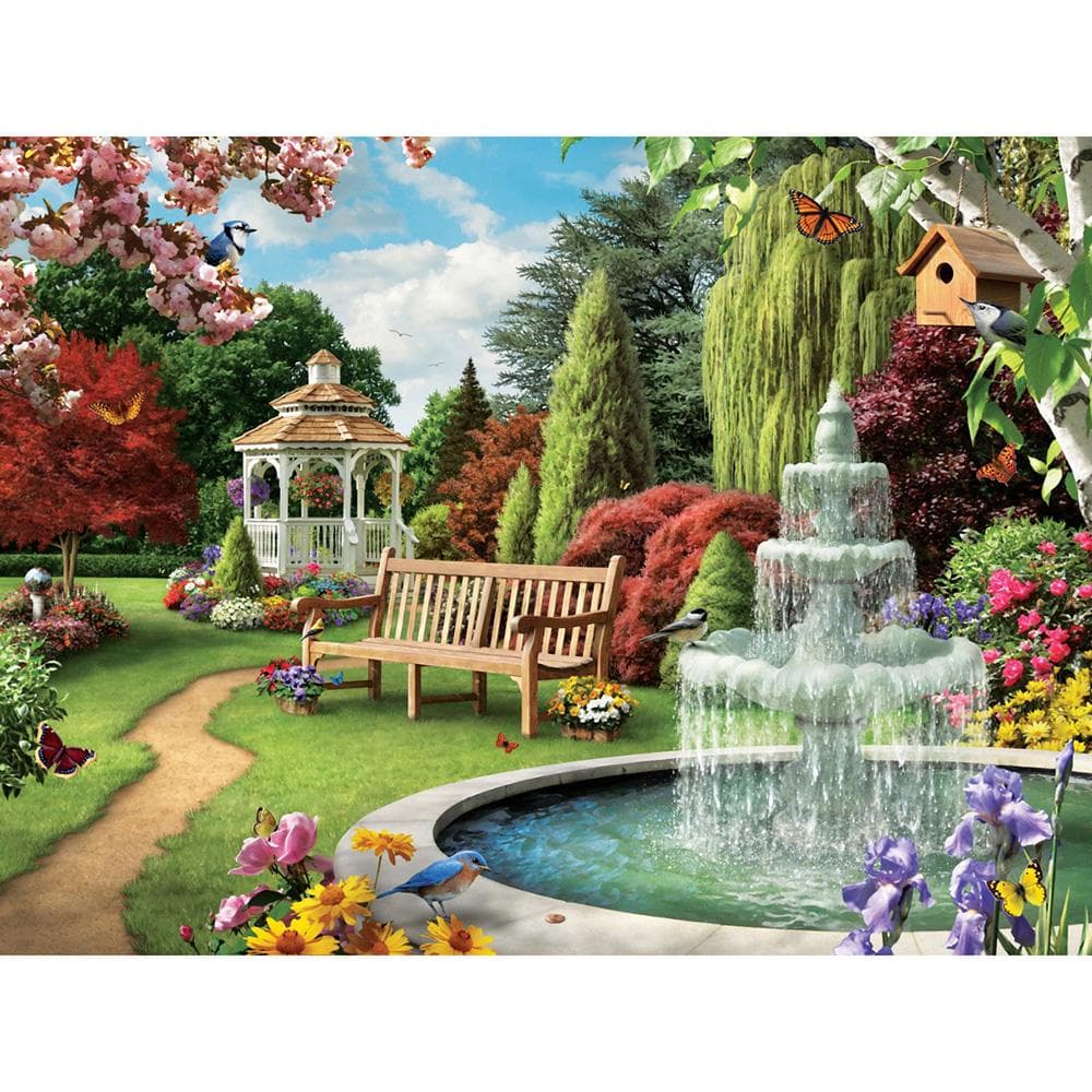 5D DIY Diamond Painting Scenic garden Diamond Embroidery Cross Stitch Mosaic Home Decor Gifts 20X30CM