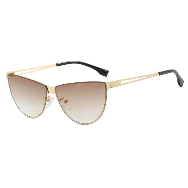 New Luxury Sexy Cat Eye Women Sunglasses Y2K Retro Punk Hollow Frame UV400 Protection as picture