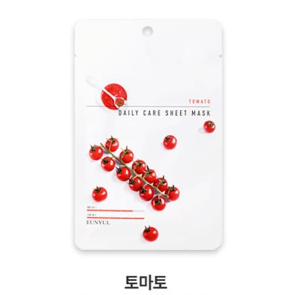 eunyul Daily Care Sheet Mask Pack 12 types (15 Options) Tomato 10PCS