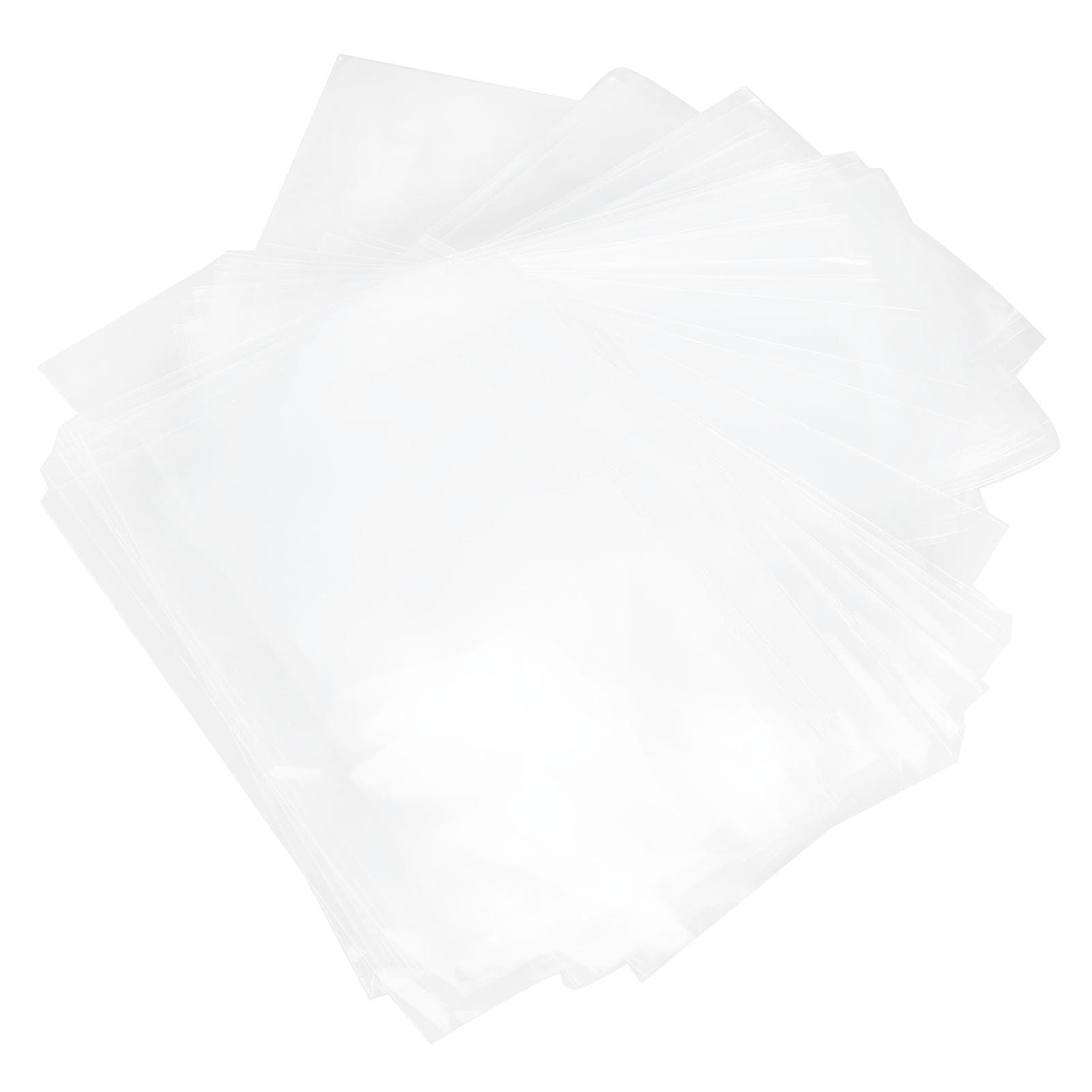 100Pcs Ice Cream Bags Transparent Rectangular Shape Candy Chocolate Bags for Home Wedding