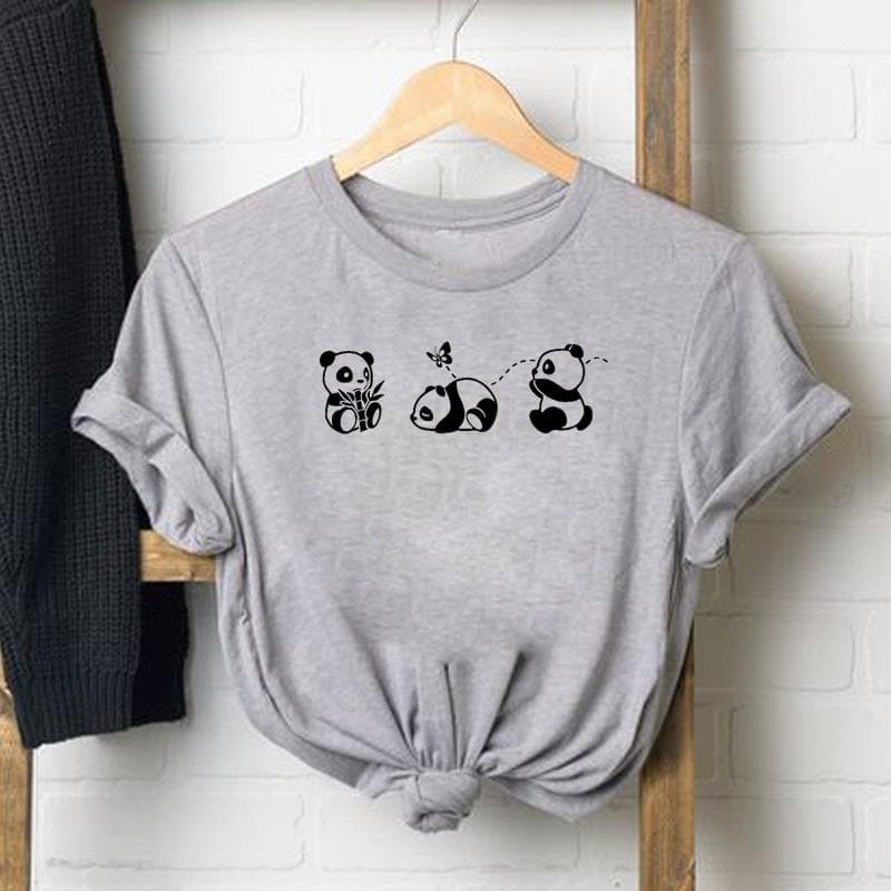 T Shirt Woman Female Women Sloth Cartoon Funny Trend 90s Print Tee Top Fashion T Clothing Short Sleeve Graphic T-shirts S