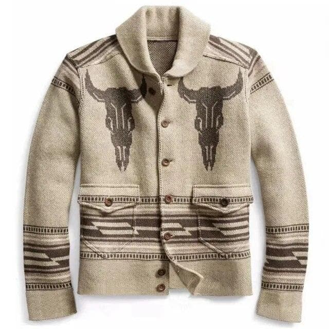 Autumn Winter Men's Christmas Sweater Coat Thick Warm Sweater Cardigan Jumpers Zipper Coat with Pocket Men Knitted Sweater XXXL khaki