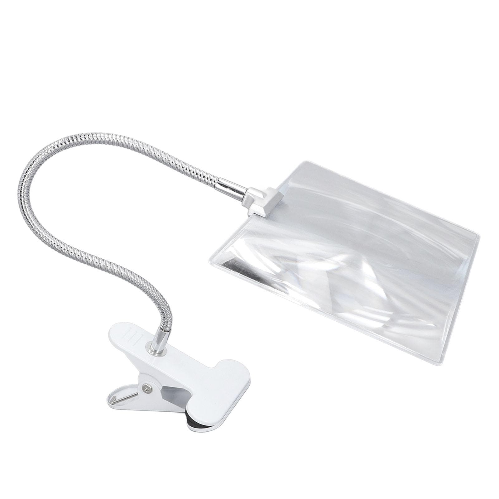 4X Large Page Magnifying Glass Full Page Viewing Area Magnifier with Flexible Gooseneck for Seniors