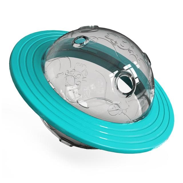 Dog Planet Treat Toy For Small Large Dogs Cat Food Dispensing Funny Interactive Training Toy Puppy Slow Feed Pet Improve IQ green