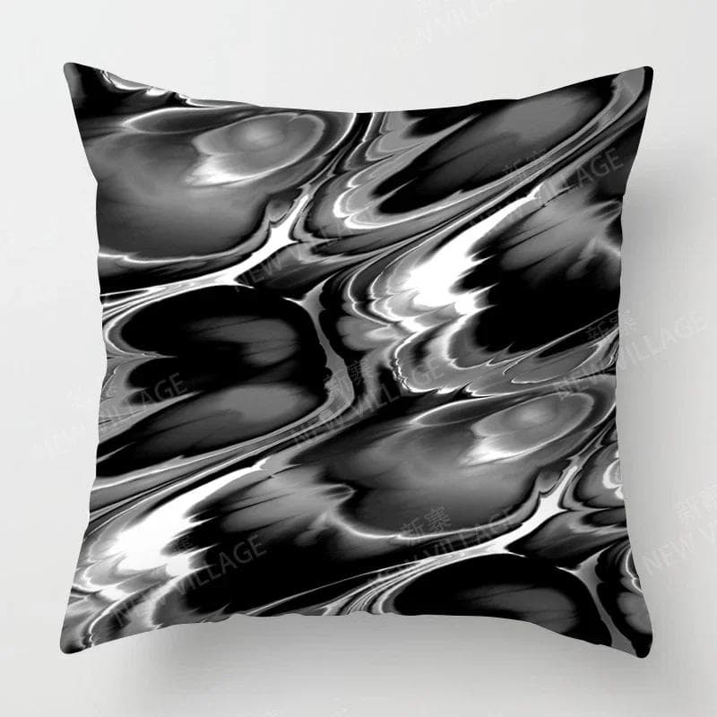 Modern Gray Black Abstract Geometric Cushion Cover Home Decor Pillow Cover Sofa Throw Pillow Cover 45x45 40x40 30x30cm