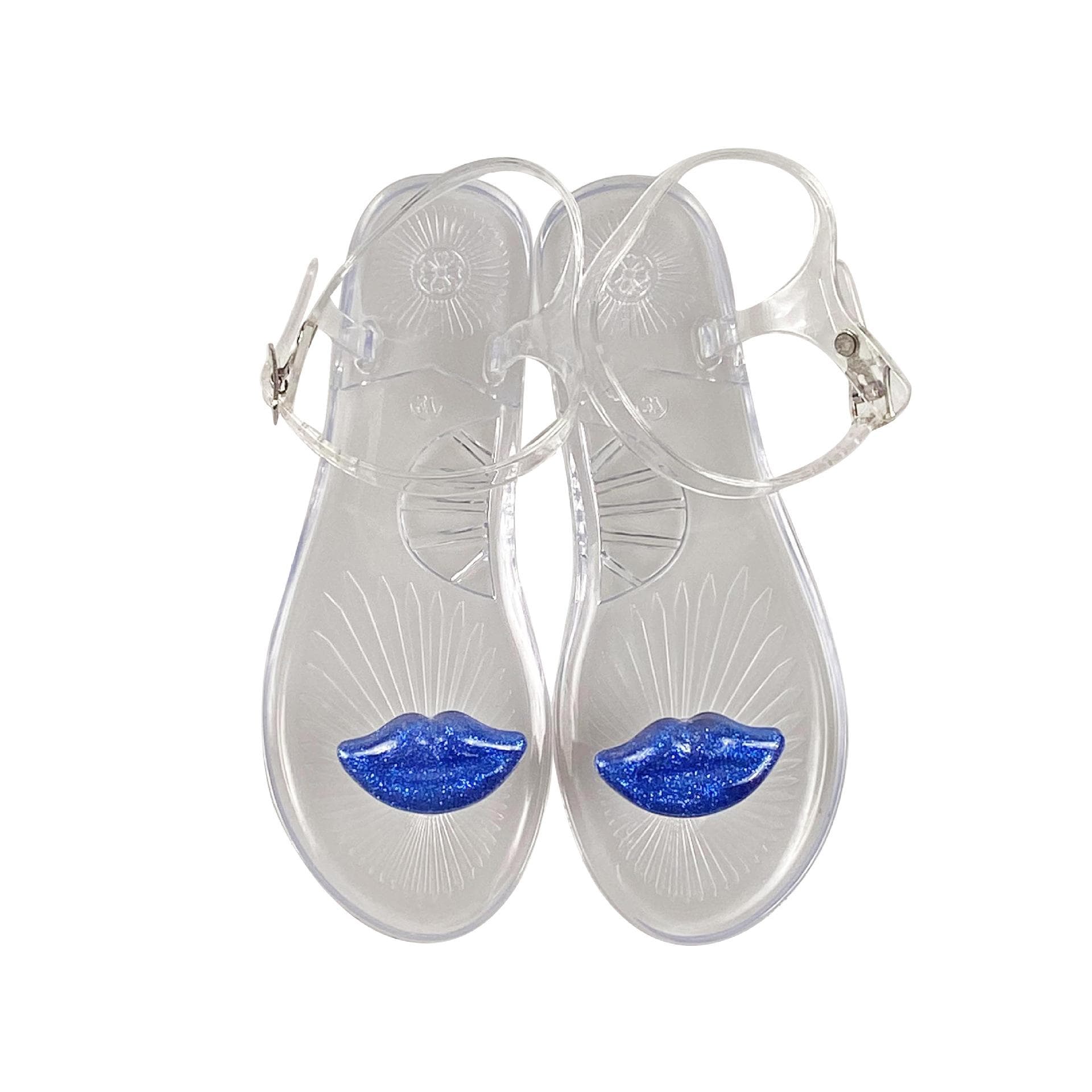 Women's Fruit Jelly Sandals –Clear Soft PVC Summer Slippers, Non-Slip Casual Beach Shoes, Transparent Lemon Sandals 36