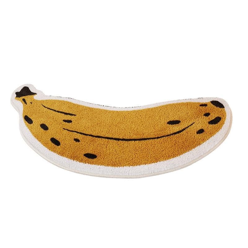 Arc-shaped Bath Mats Non-slip Bathroom Mat Banana Eggplant Shape Bathroom Rug Absorbent Floor Mat Shower Room Auti-slip Door Mat S 40X80cm