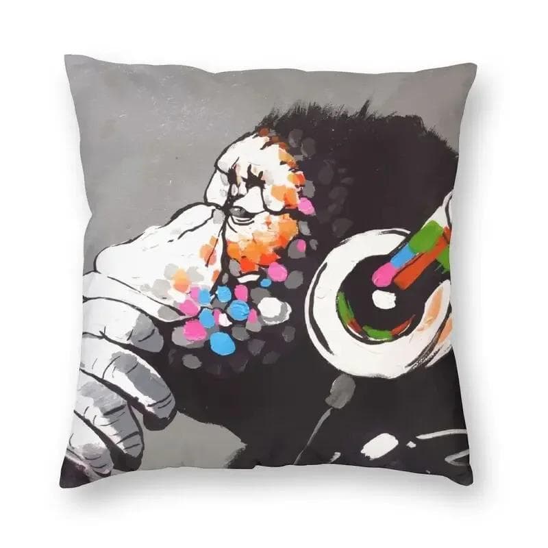 Banksy Uncovering Graffiti Pillow Cover Home Decor Cushion Sofa Street Art Cushion Cover Throw Pillow for Car Decorative Cushoin 45x45cm