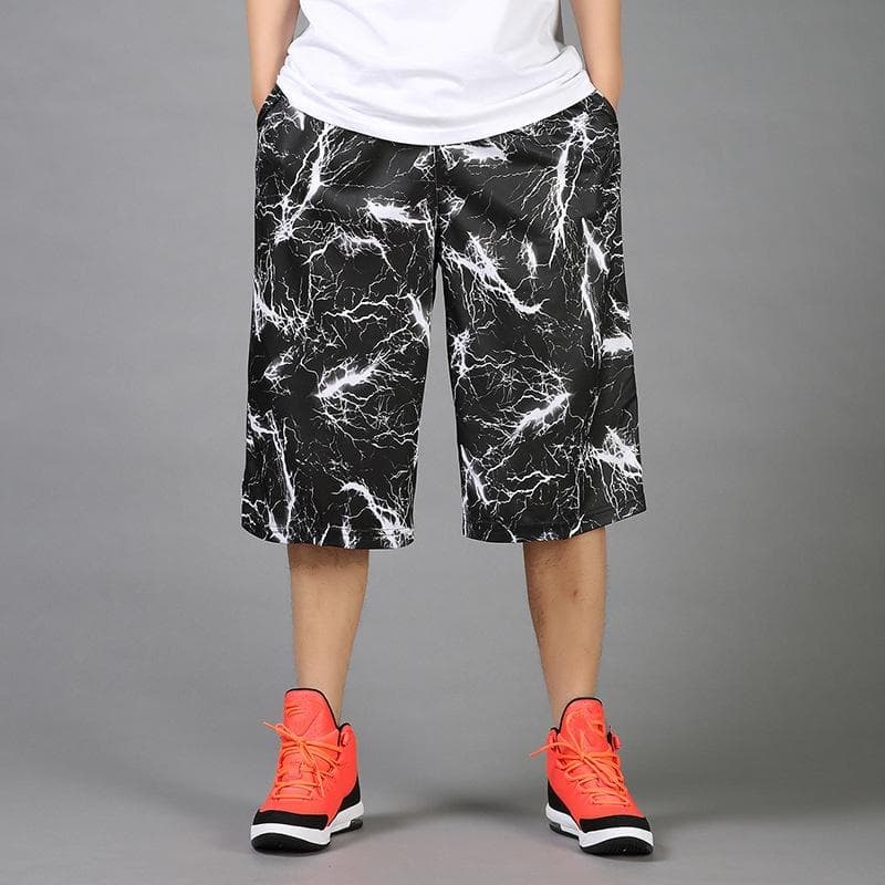 Men's Summer Basketball Shorts Loose Large Size Sports Shorts Casual Breathable Beach Pants 2XL