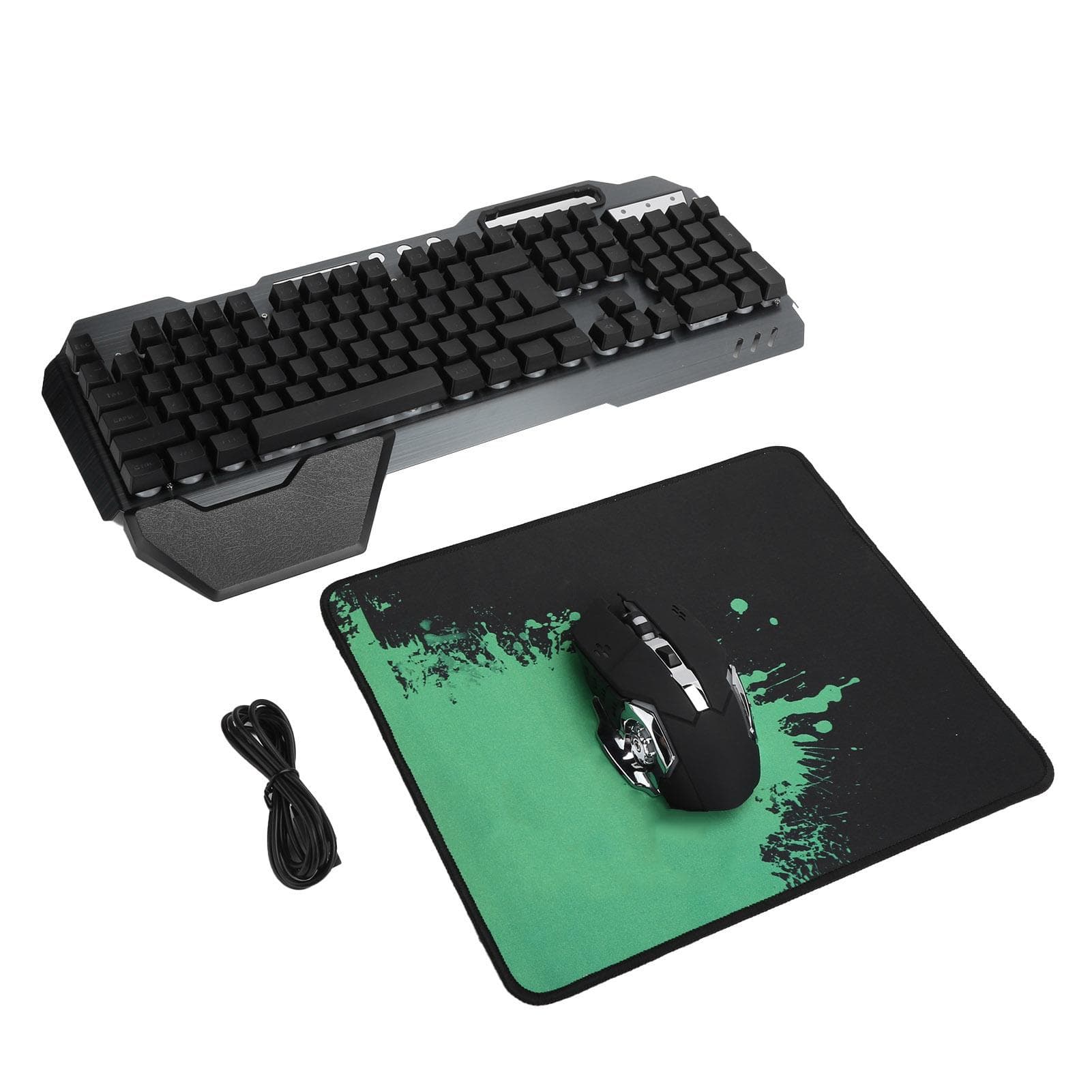 Keyboard Mouse Set K680 Wireless Rechargeable 2.4G 3000mah Large Capacity Rainbow Kit for PCBlack