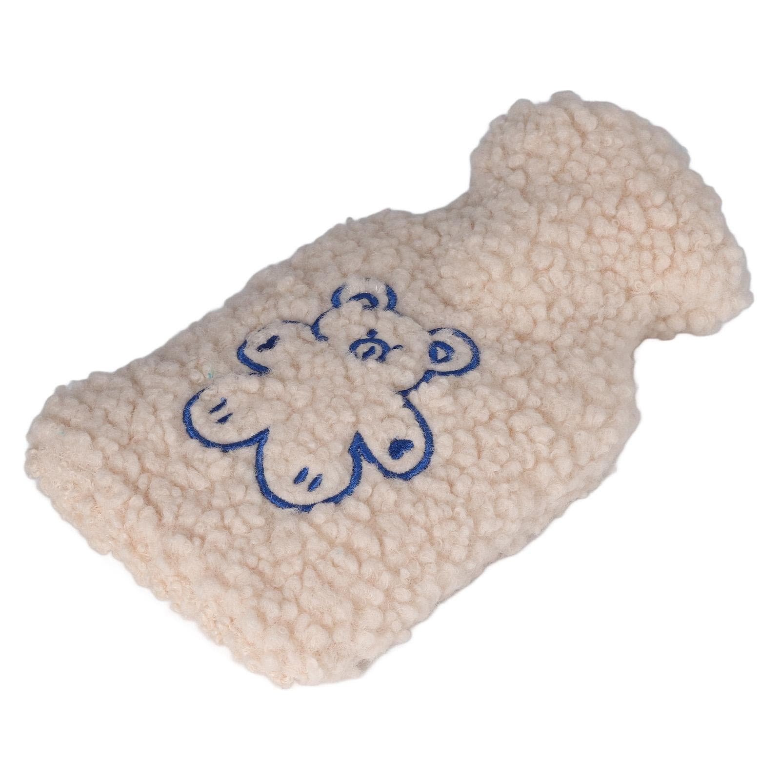 Plush Hot Water Bottle 500ml Anti Scalding PVC Liner Hot Water Bag with Plush Cover for Home Travel