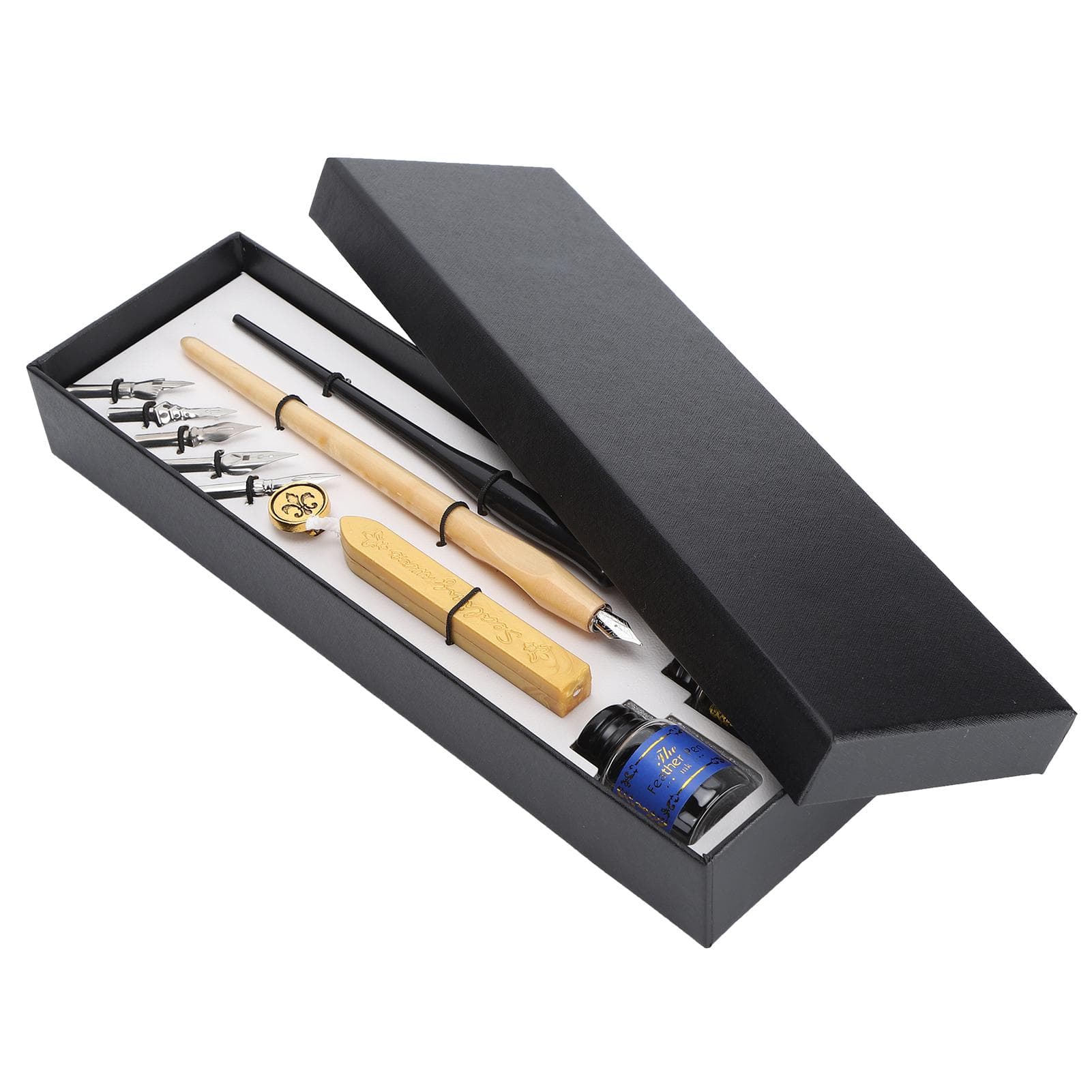 Wood Handle Students Calligraphy Pen Ink Writing Pen Nibs Calligraphy Tool Set for Beginners3#