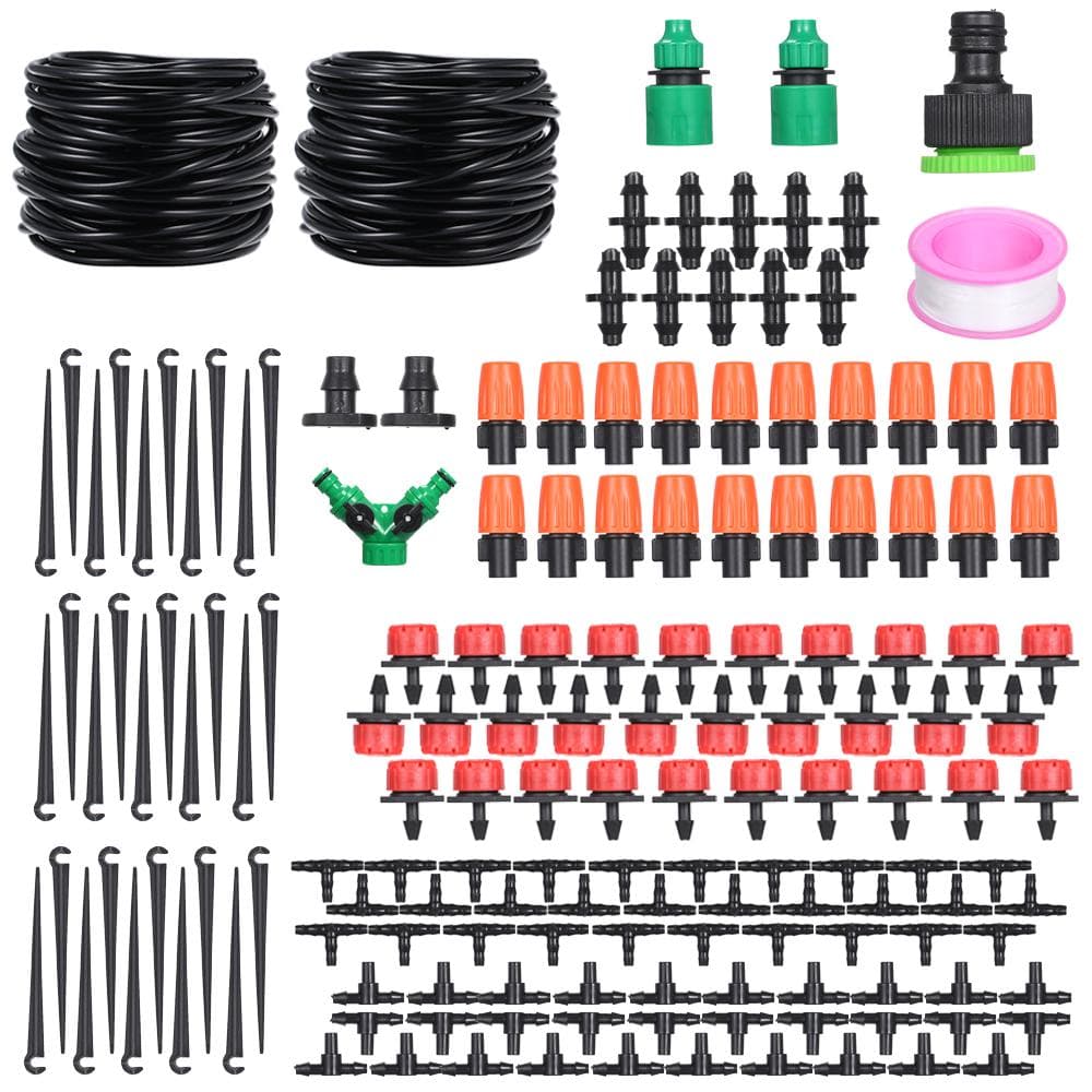 DIY Saving Water Automatic Micro Drip Irrigation System Garden Greenhouse Irrigation Spray Self Watering Kits multicolour
