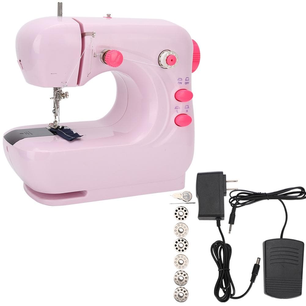 Portable Table Sewing Machine Overlock Multifunctional Embroidery Tool 100‑240VEU Plug US Plug