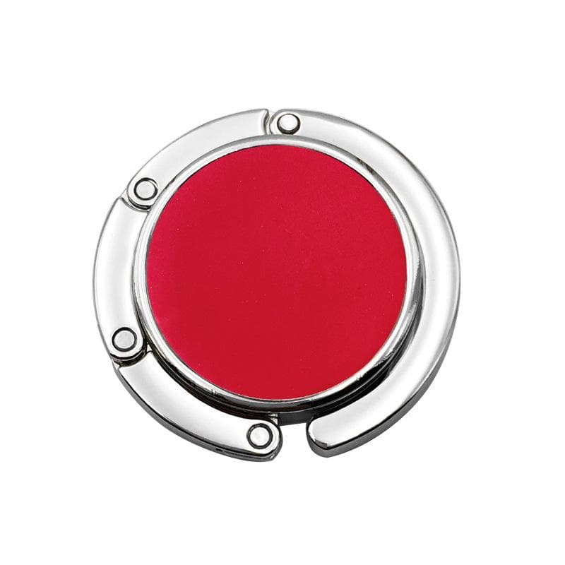 Fashion Bag Holder Handbag Hanger Folding Hook Holder Portable Key Rack Table Hook Hardware Travel Outdoor Storage Hanger red