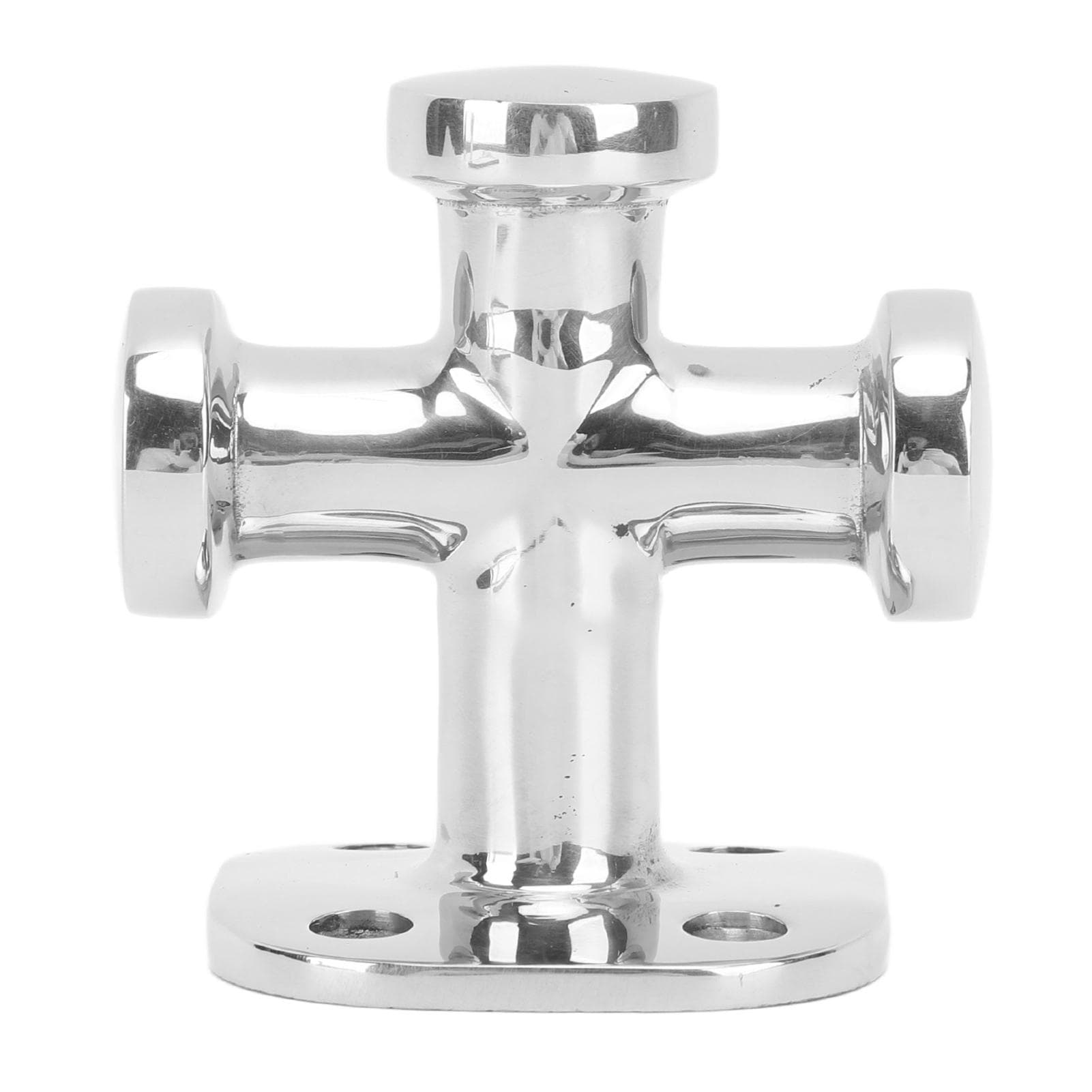 63mm Boat Cleat Bollard 316 Stainless Steel Polished Surface Single Cross Bollard for Yacht Boats