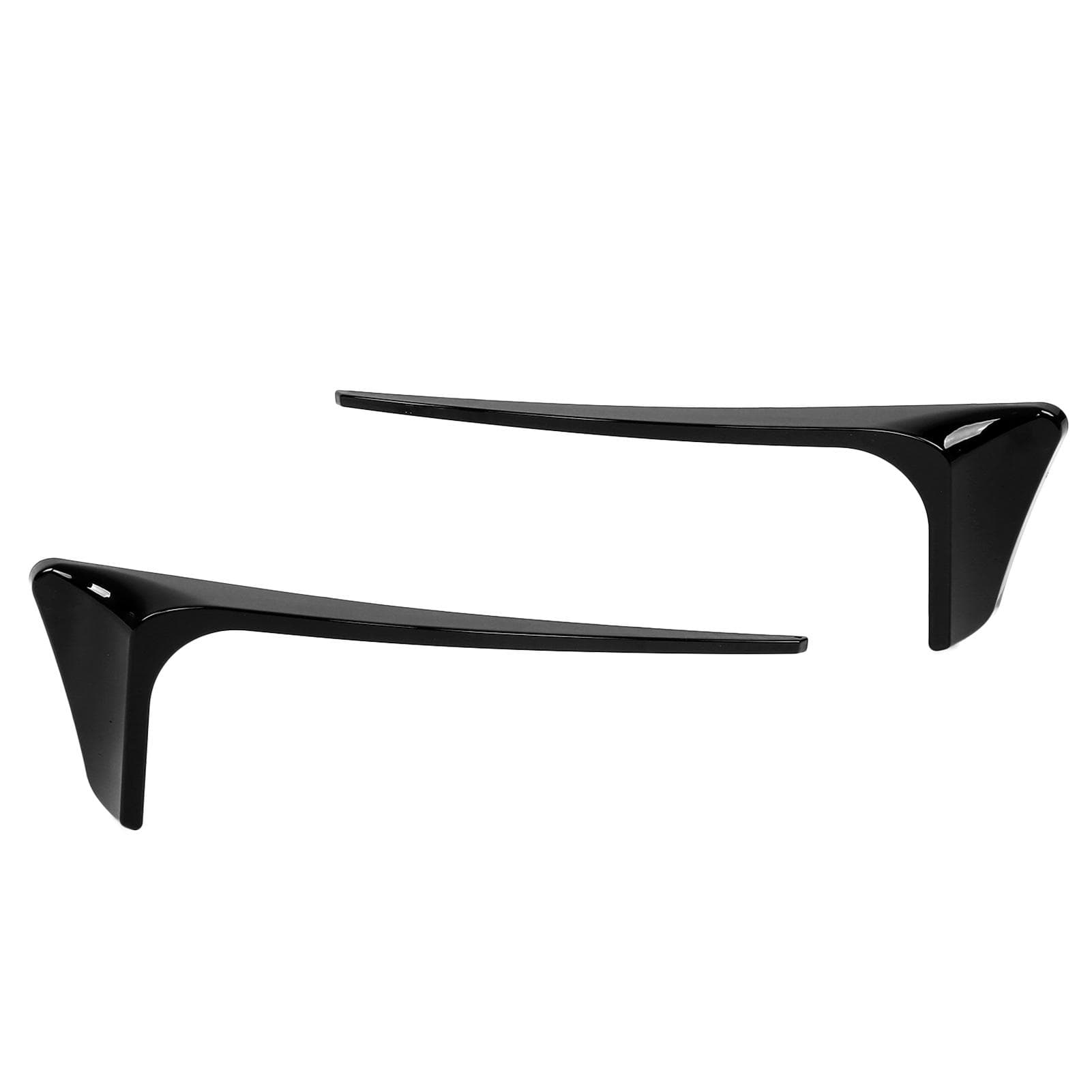 Gloss Black Rear Bumper Reflector Cover Canards Kits Replacement for MK7.5 GTD R 2017?2020