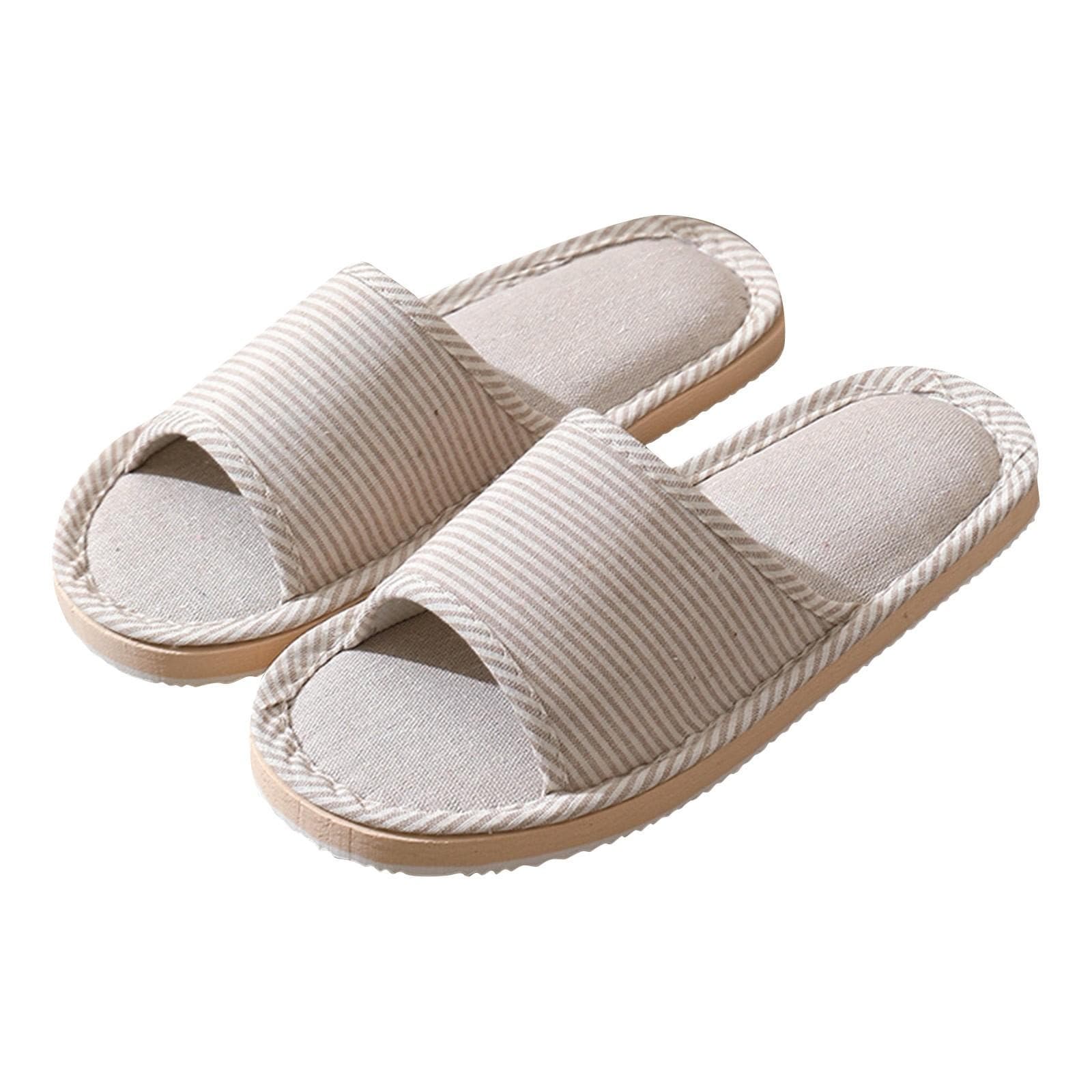 Womens Mens Couples Fashion Casual Home Slippers Indoor Floor Flat Shoes Sandals 37-38