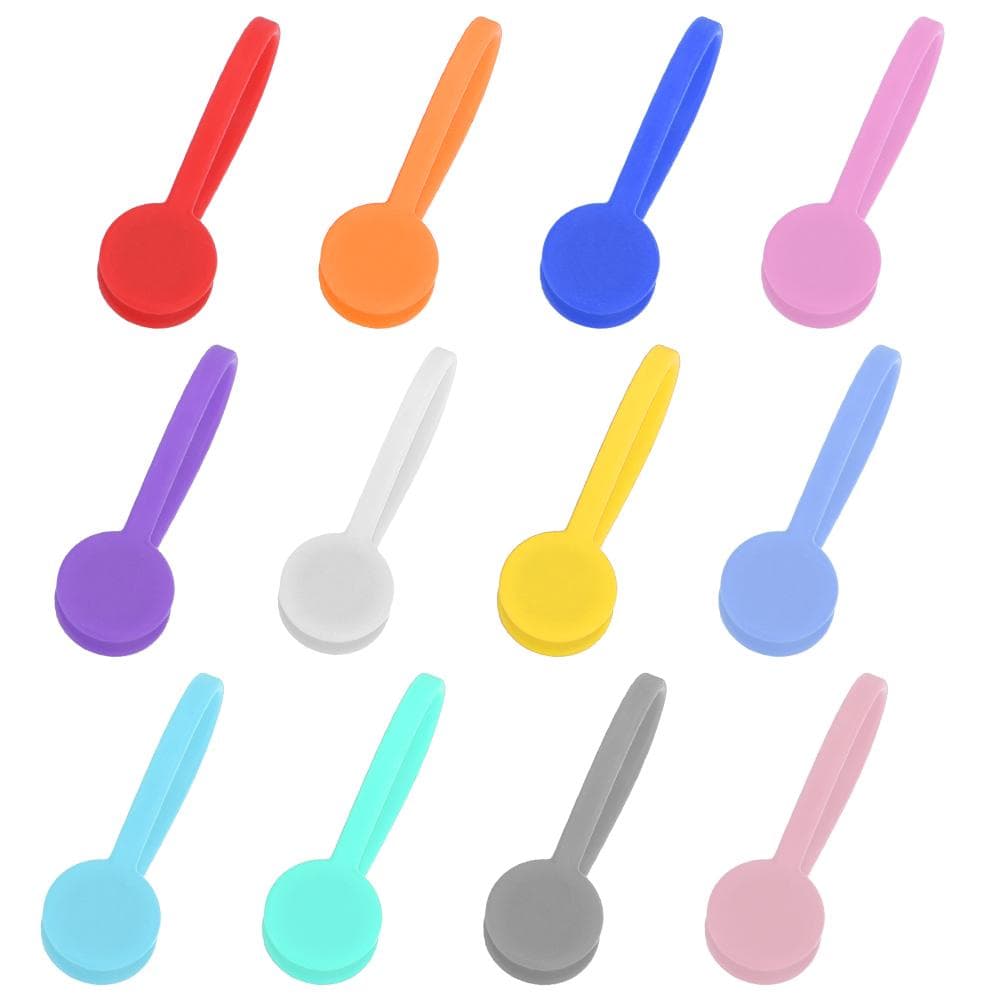 Multipurpose Headset Type Magnet Line Winder Magnetic Clamp Storage Sealing Clip 12 Colors