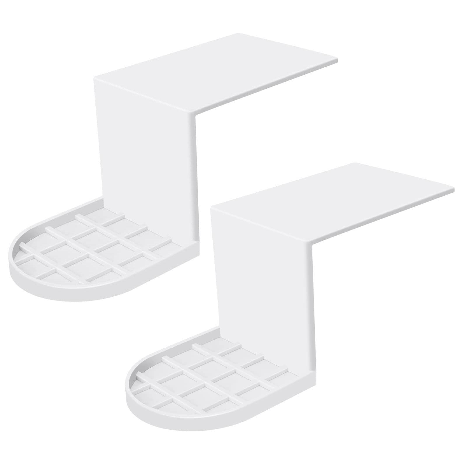 2 Pack Laundry Detergent Holder Detergent Cup Holder Drip Catcher Soap Tray Laundry Soap Dispenser white