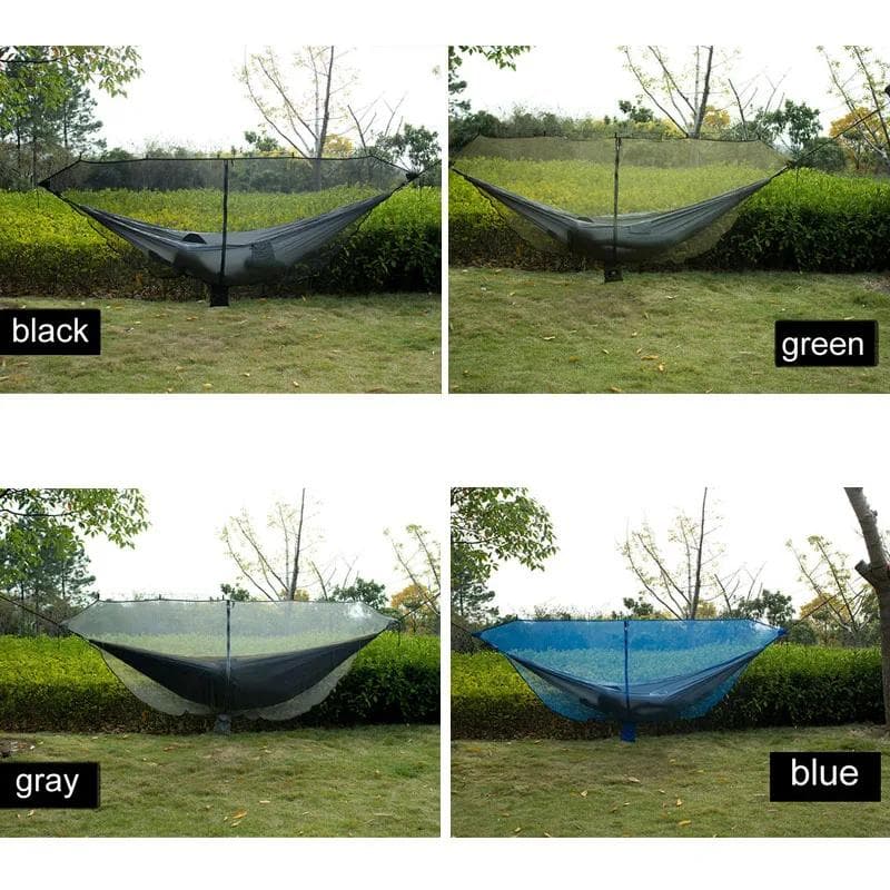 Outdoor Lightweight Travel Portable Separating Hanging Mosquito Net Bugs Net for Camping Hammock green