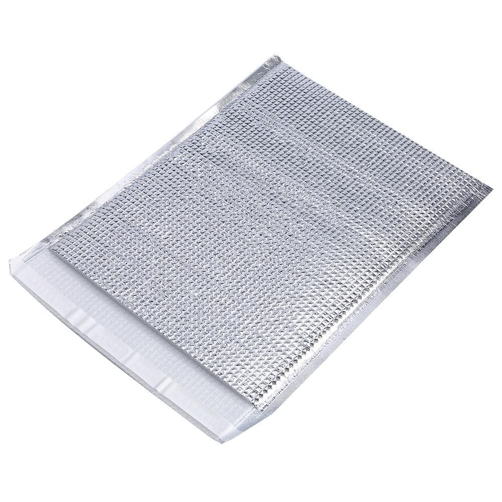 10pcs set Disposable Aluminum Foil Insulated Food Storage Bag Thermal Cooler Silver (35 * 40cm)