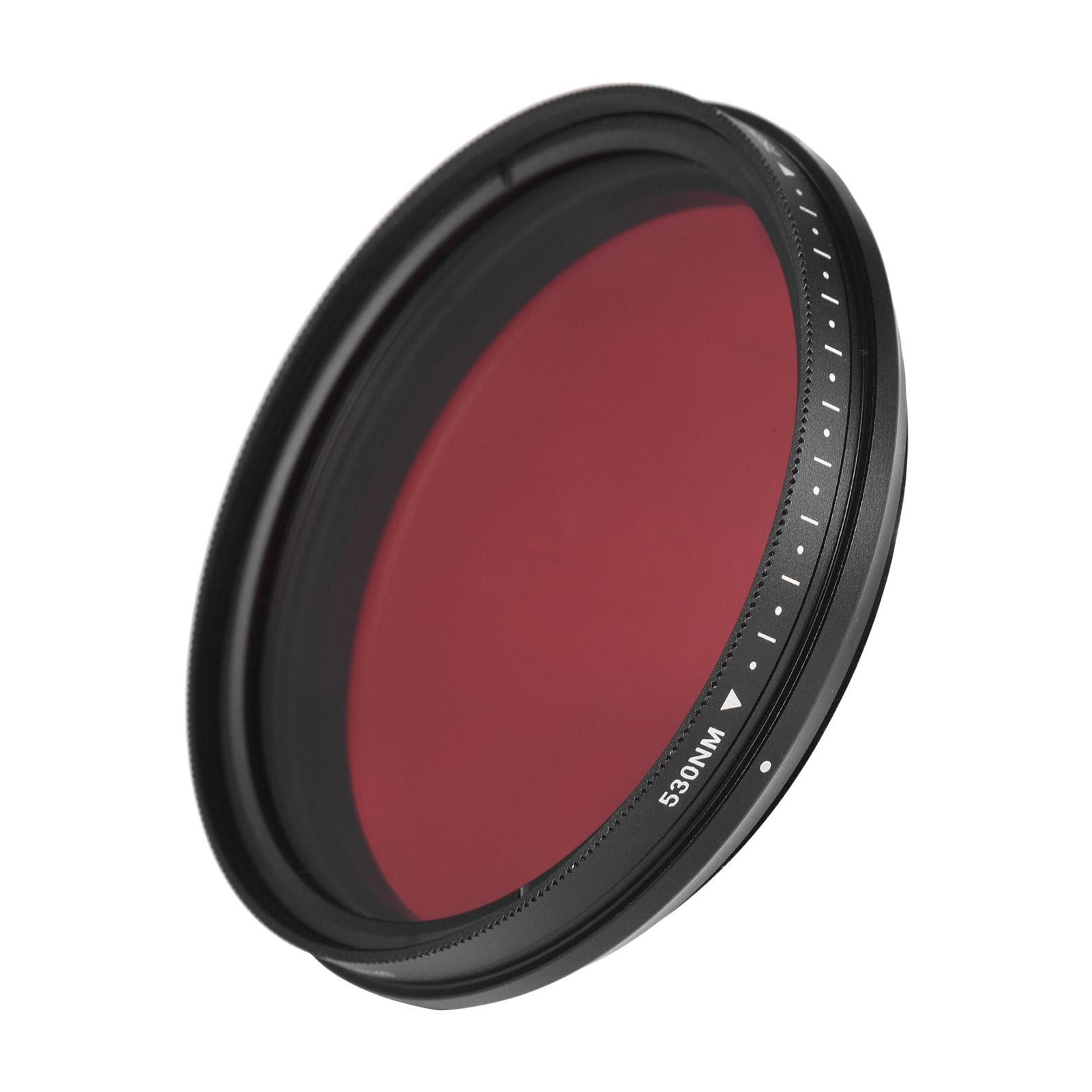 FOTGA 62mm Adjustable Infrared Filter IR Pass X-Ray Lens Filter Variable from 530nm to 750nm Pack of 1 red