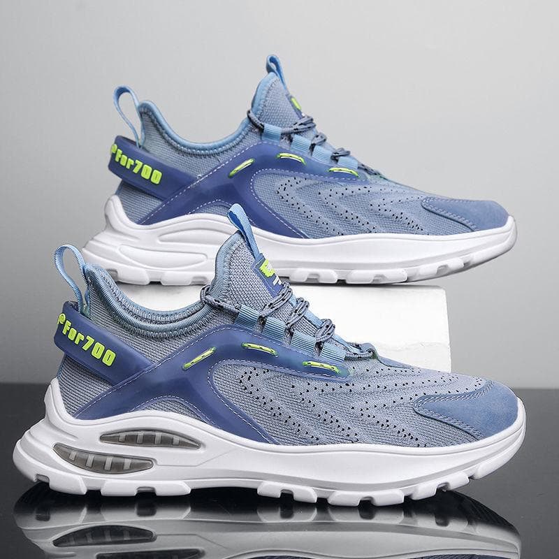 Men's Sports Shoes Spring New Running Shoes Men's Fly Woven Mesh Breathable Casual Trendy Shoes 44