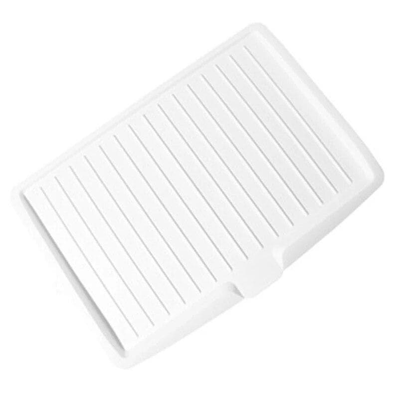 Drain Rack Kitchen Plastic Dish Drainer Tray Sink Drying Rack Worktop Organizer Drying Rack For Kitchen Dishes Tableware white