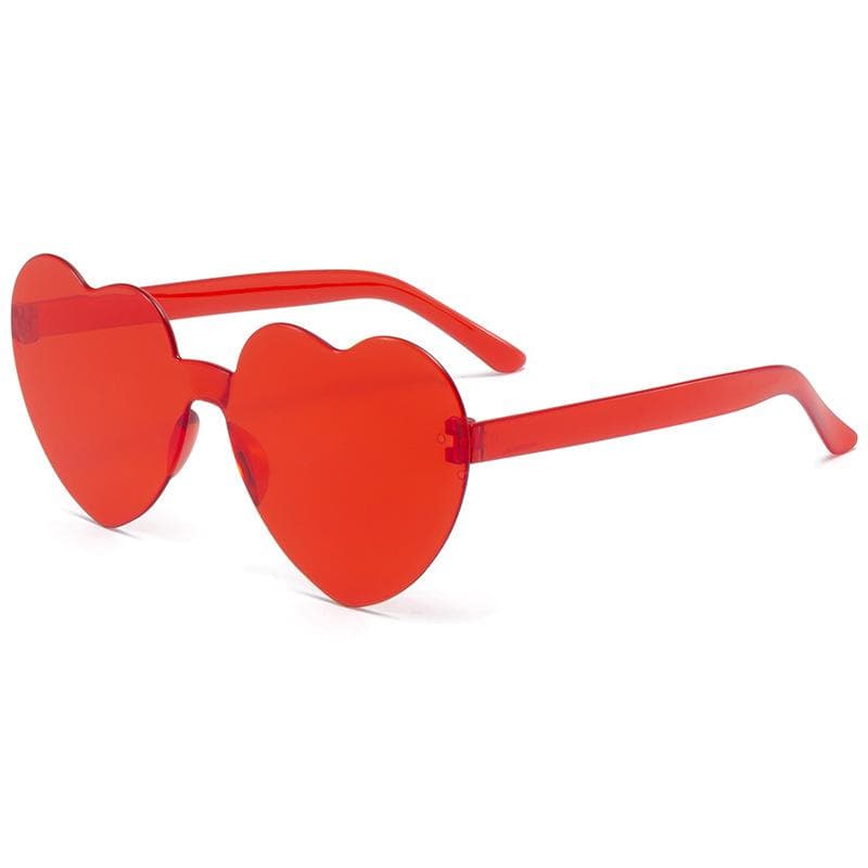 Candy Color Heart Shape Children Sunglasses Fashion Frameless Ocean Personality Free Shipping