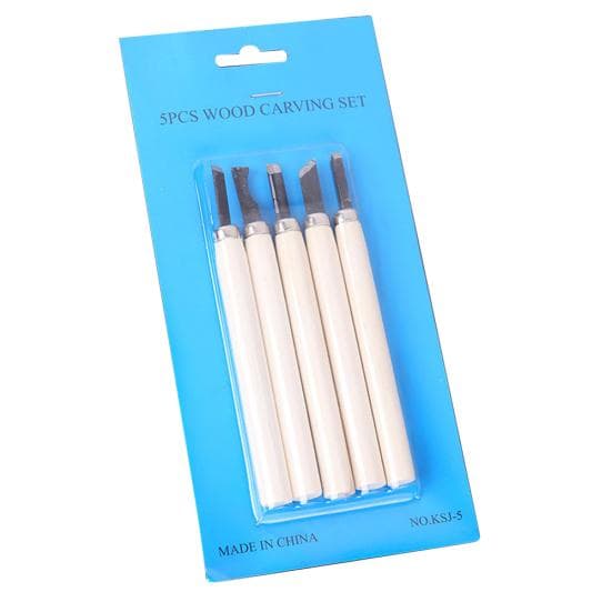 5/6/8/10/12Pcs Wood Carving Chisel Sculpting Knife Gouges Woodworking Tools Set 5pcs