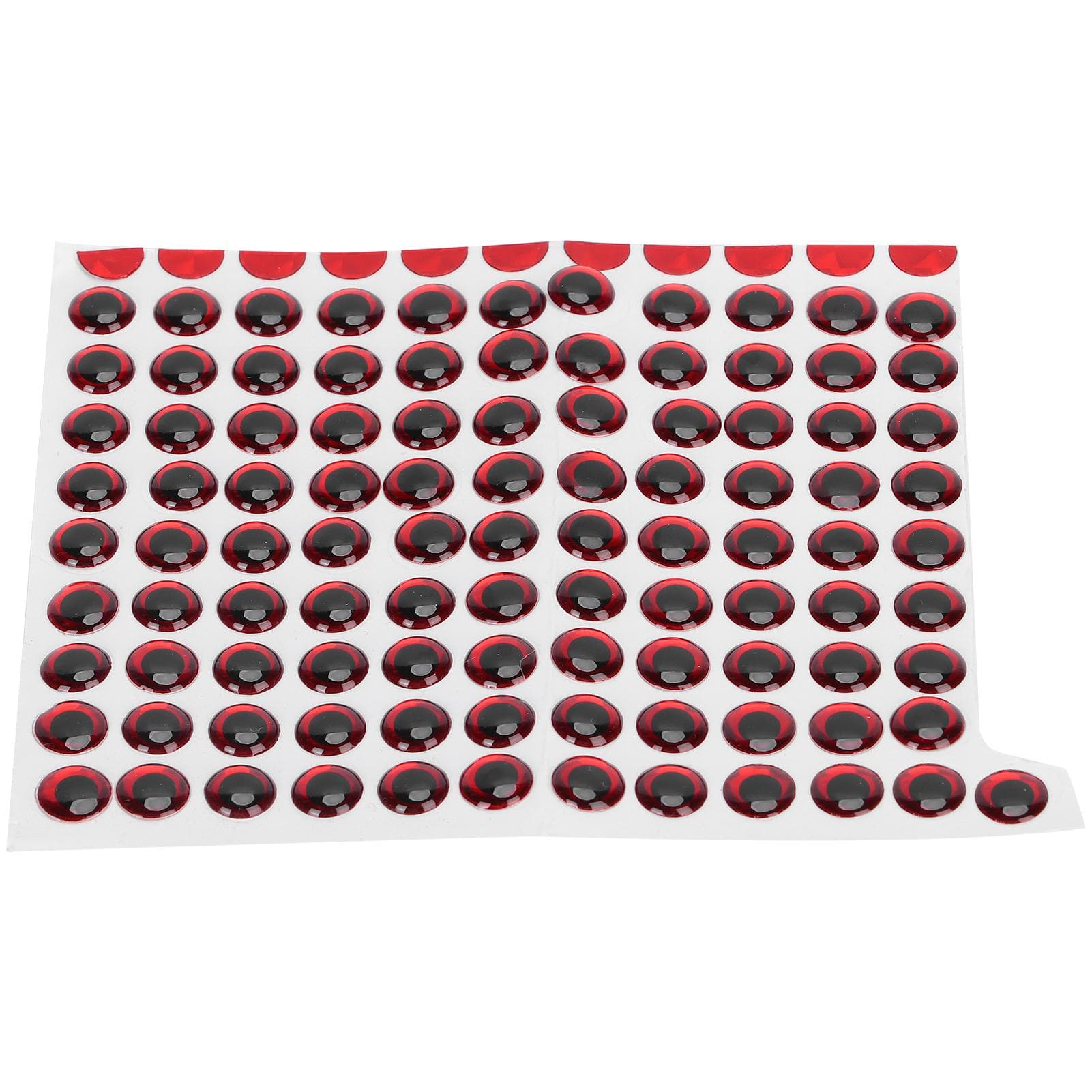 100PCSPack Fishing Lure Eye 9mm 3D Realistic Fishing Eyes for Making Fishing BaitRed